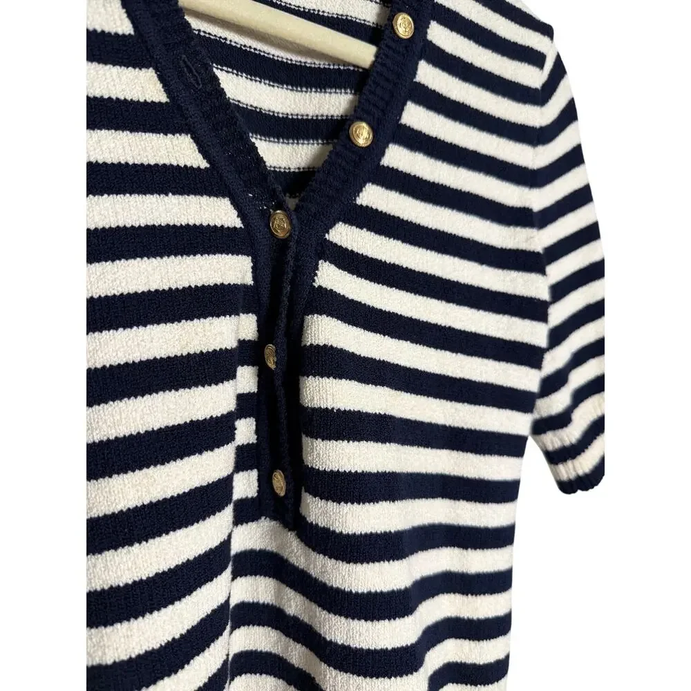 Frame Femme Mariner Sweater in Navy Multi Women’s Sz. S